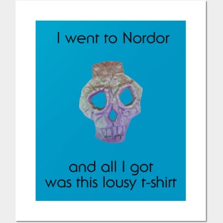 Nordor Face Lousy T-shirt Black Text Posters and Art